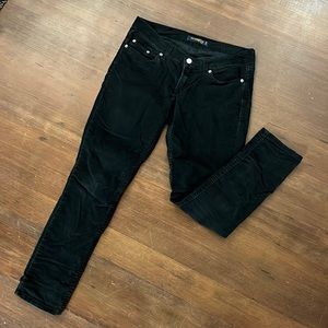 Levi's 524 Black Corduroy Skinny Jeans low rise